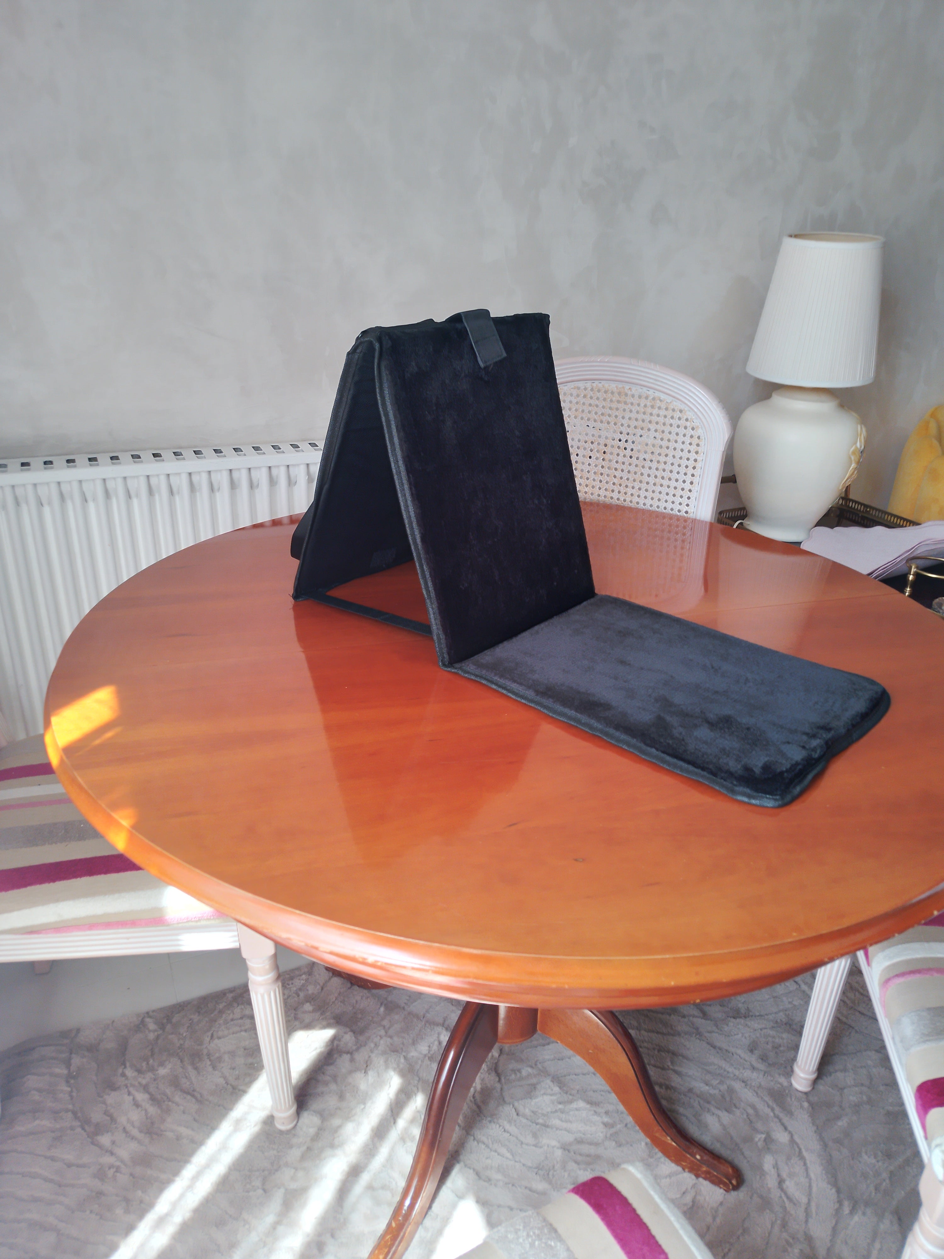 Tapis Pliable avec Dossier - Noir